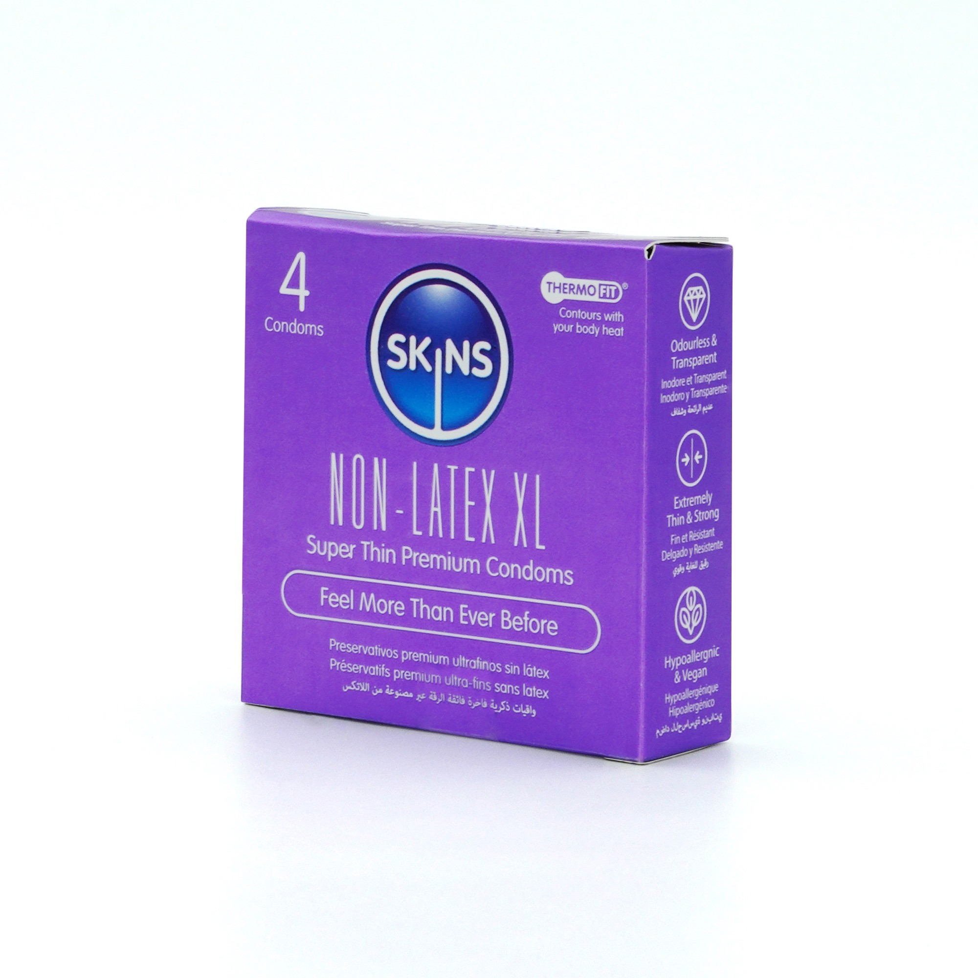 SKINS Non-Latex XL Super Thin Condoms 4s