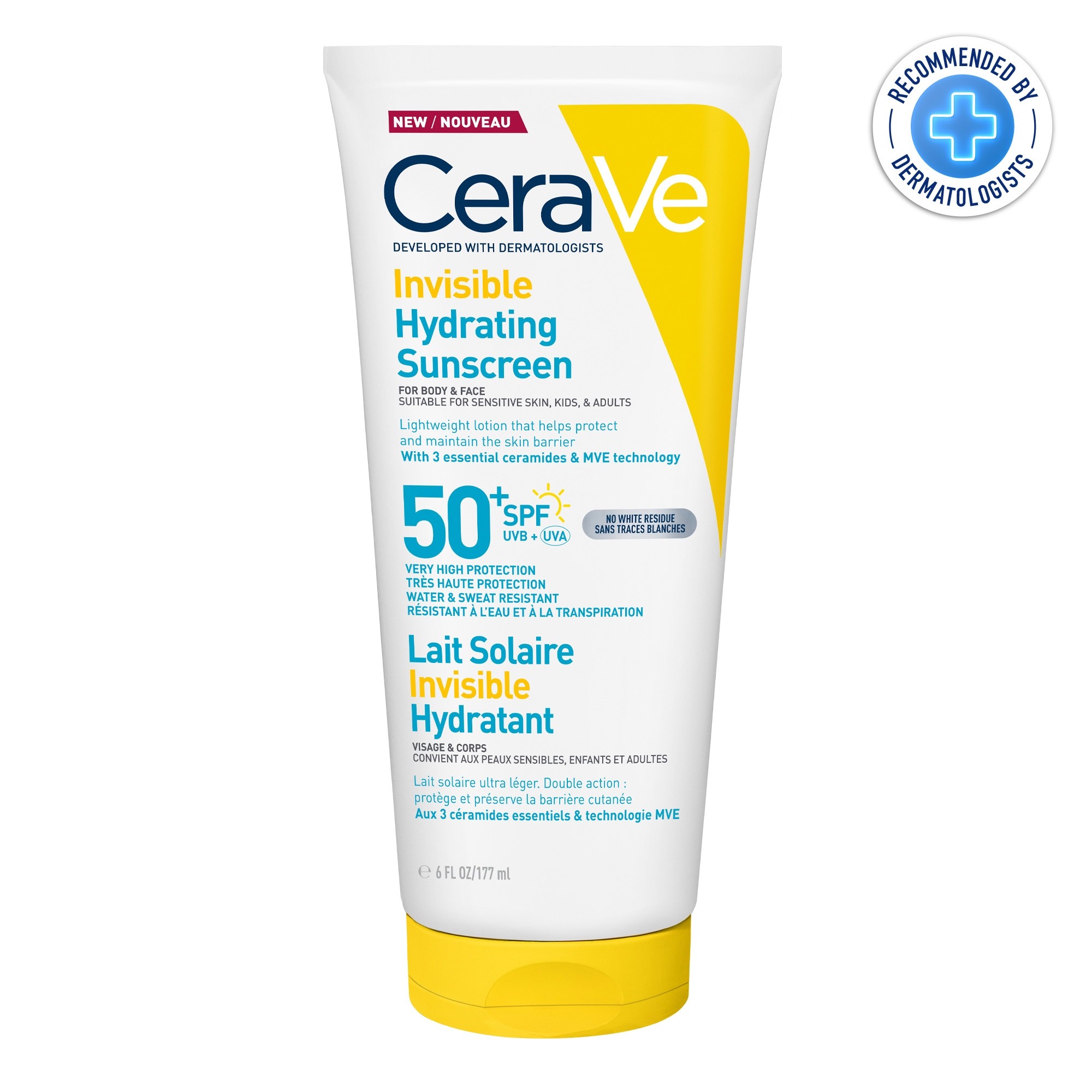 Cerave Invisible Hydrating Sunscreen SPF50 177ml